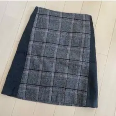 mystic グレー系チェックタイトスカート　ミニスカート