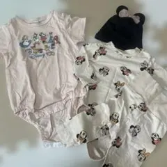 H&M futafuta Disney ミニーマウス ベビー服セットアップ