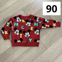 新品◇ ディズニー ミコリッド チマジロ ミッキー セーター ニット 赤 90