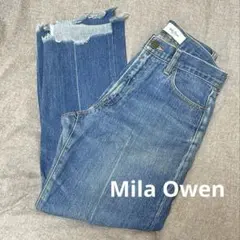 Mila Owen デニムパンツ カットオフ　手芸素材　ハンドメイド