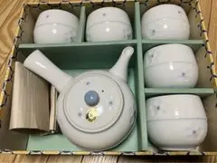 昭和レトロ　★高級陶器★ヤマツ★美濃焼 晋山窯 急須 湯呑揃い 未使用