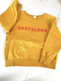 BARCELONA トレーナー 110サイズ イエロー