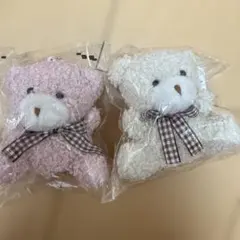 だい好きだよダディくまのマスコット2個セット（ピンク・ベージュ）