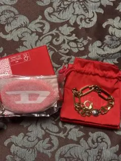 DIESEL ゴールドチェーンブレスレットのサムネイル