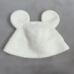 ディズニー 帽子 ミッキー型 白