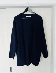 美品 GREEN LABEL RELAXING ネイビー ロングカーディガン