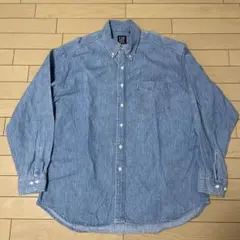 90s OLD GAP DENIM BD Shirt デニムシャツ　L