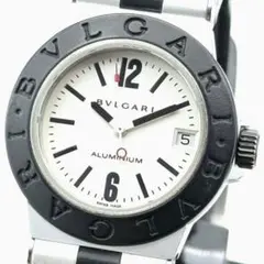 BVLGARI アルミニウム AL29TA ボーイズ 腕時計 ホワイト クォーツ