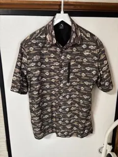 ワークマン フィールドコア ワークシャツ 魚柄 Lサイズ グレー系のサムネイル