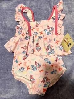 新品　100センチ　アンパンマン　ドキンちゃん　コキンちゃん　女の子　水着
