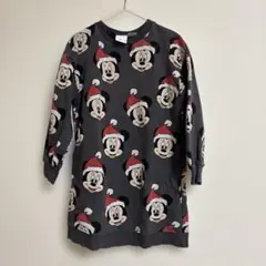 ZARA ミニーマウス サンタ 長袖ワンピーストレーナー　110cm