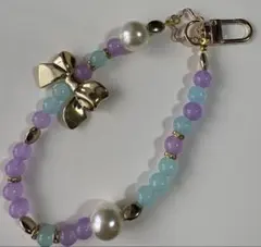 リボンモチーフ携帯ストラップ