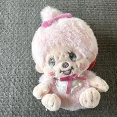 新品！モンチッチ コットンキャンディ マスコット　いちご　ピンク