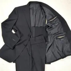 BURBERRY BLACK LABEL ストライプ ブラックフォーマルスーツ