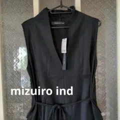 ✨未使用に近い美品 mizuiro ind 秋冬向き ワンピース　ウール混　Ｌ