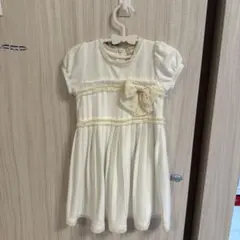 【美品】MONNALISA モナリザ シック 白 ワンピース ドレス 18Mのサムネイル