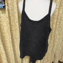 Samansa Mos2 グレー ニットビスチェ