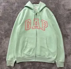GAPギャップ　フルジップパーカー　ミントグリーン　オレンジ　00s Y2K平成