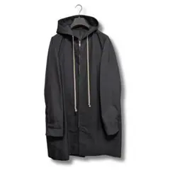 Rick Owens 19SS フーデッド ナイロン ロングコート ブラックのサムネイル