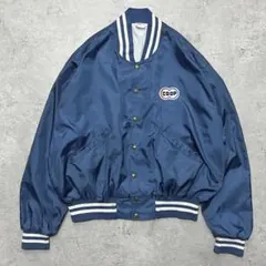 60s 70s vintage USA製 企業 ナイロン スタジャン 2XL