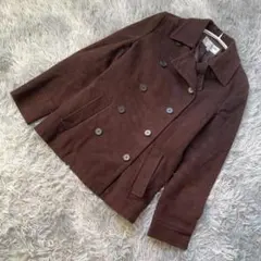 ✨美品✨ 22 OCTOBRE コーデュロイピーコート ブラウン 38 ダブル