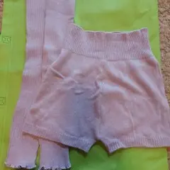 Chacott＊薄紫 ショートパンツとレッグウォーマーセット 130J〜150J