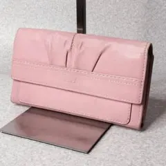 COACH コーチ 長財布 三つ折財布 ピンク 9134