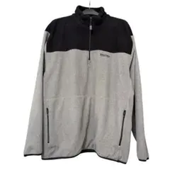 NAUTICA ノーティカ フリース ハーフジップ グレー×ブラック