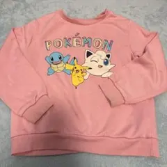 H&M ポケモン　ピカチュウ　トレーナー　裏起毛