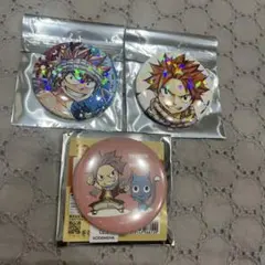 フェアリーテイル　ガチャトク　缶バッジ　ナツ&ルーシィ フェアリーテイル ガチャトク 缶バッジ ナツ&ルーシィ - メルカリ