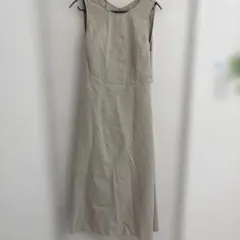 GU＊リネンブレンドバックオープンワンピース＊L＊未使用