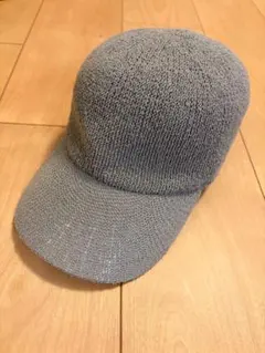 グレー キャップ ポリエステル100%