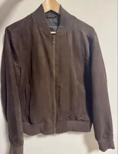 BANANA REPUBLIC ブラウン スエード風 ボンバージャケット