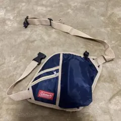 Coleman ボディバッグ ネイビー ベージュ