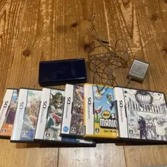 ⚠️ジャンク品 Nintendo DS Lite ダークブルー 本体とゲームソフト