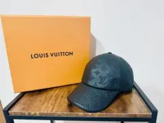 路易威登 黑色皮革帽