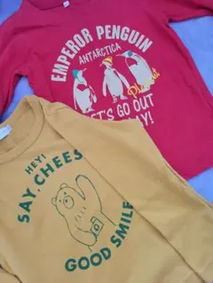 エンペラーペンギンとクマTシャツセット 110のサムネイル