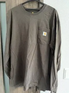 Carhartt 長袖Tシャツ ポケット ブラウン L
