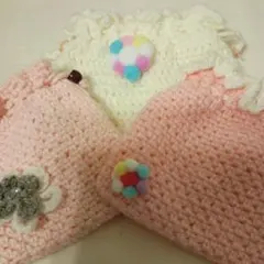 かぎ針編み 巾着袋 3点セット