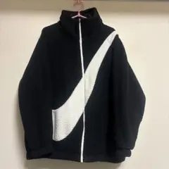 Nike フリースジャケット ブラック/ホワイト　リバーシブル
