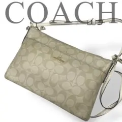 COACH コーチ ショルダーバッグ サコッシュ シグネチャー PVC 斜めがけ