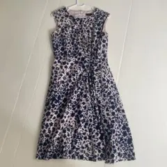 【EPOCA THE SHOP】花柄 ノースリーブひざ丈ワンピース