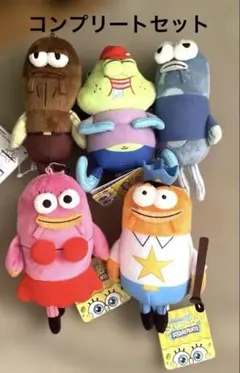スポンジ・ボブ ビキニタウンの住人マスコットナムコ 5種コンプリート