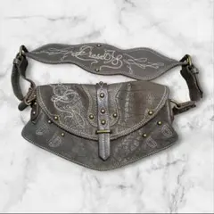 DIESEL ディーゼル 00s アーカイブ ショルダーバッグ エンボス Y2K