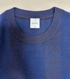 Paul Smith 青系ストライプニット Lサイズ