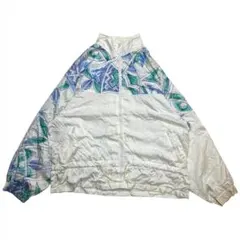 90s REEBOK マルチカラー切替 ナイロン ジャケット メンズ L 古着