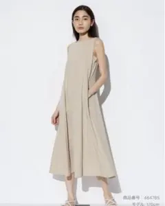 【新品未使用品】ユニクロ　ウルトラストレッチエアリズムワンピース　Mサイズ