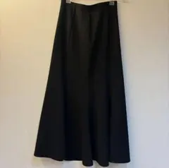 【美品】GU カットソーマーメイドロングスカート黒Sサイズ　222-344247