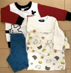西松屋　Tシャツ　ズボン　セット　ミッキー 長袖