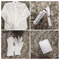 新郎用ブライダルセット ウィングカラーシャツSサイズ